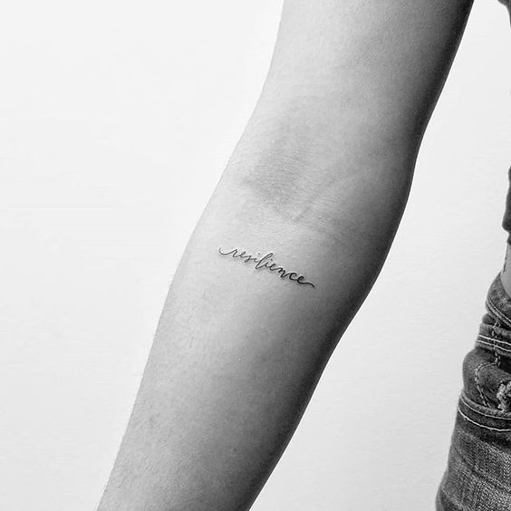resiliencia resilience tatuaje tattoo antebrazo piel cuerpo